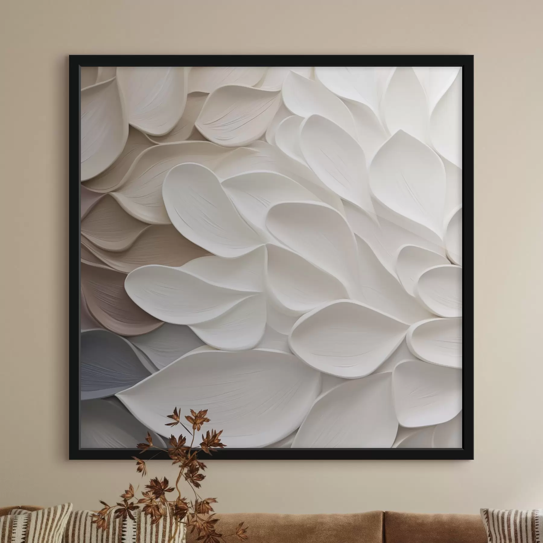 Fototapeta Abstrakcyjne płatki kwiatów w stylu malarskim f48676