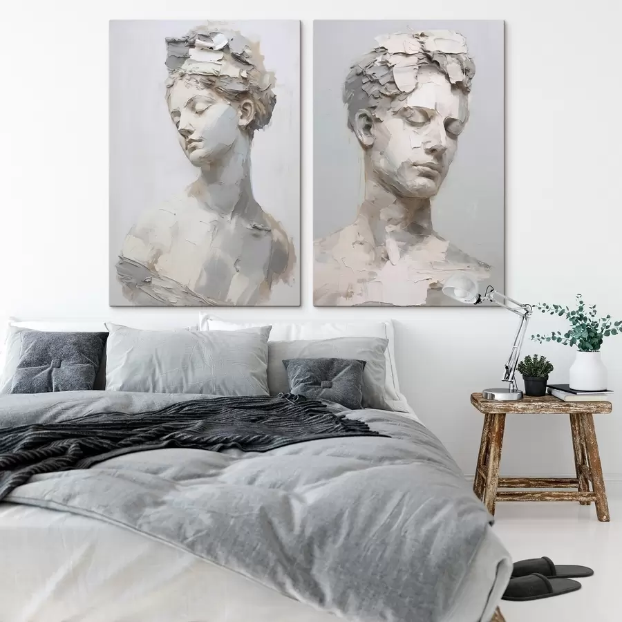 Obraz Antyczna imitacja popiersia z obrazu m30293