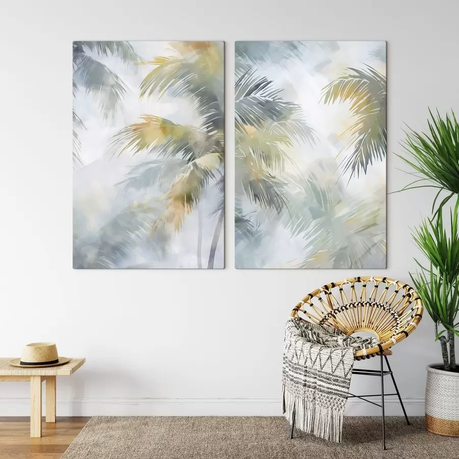 Obraz Abstrakcyjne naśladowanie roślinności w malarstwie m30301