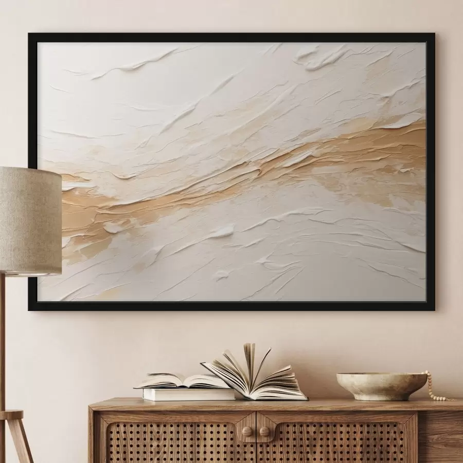 Fototapeta Lekka faktura z pociągnięciami pędzla i beżowymi przejściami f48616