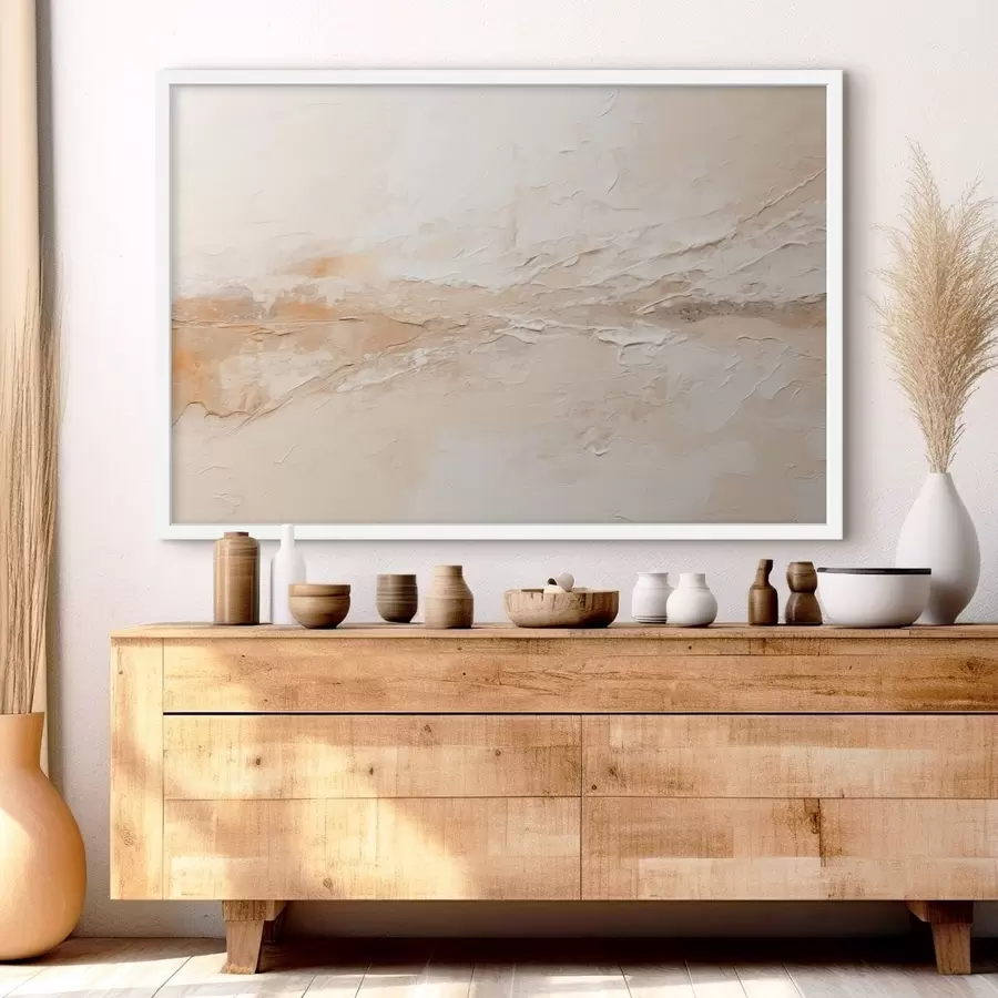 Fototapeta Abstrakcyjna faktura z ciepłymi beżowymi pociągnięciami f48625