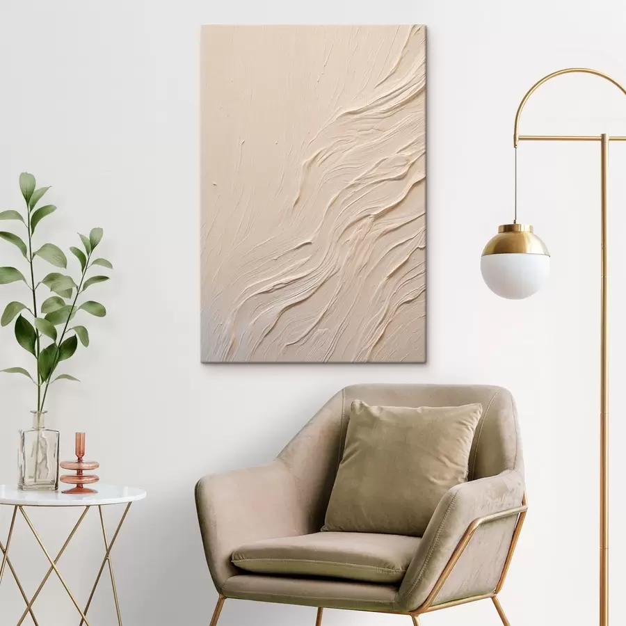 Obraz Abstrakcyjna faktura farby z płynnymi, falistymi liniami s48624