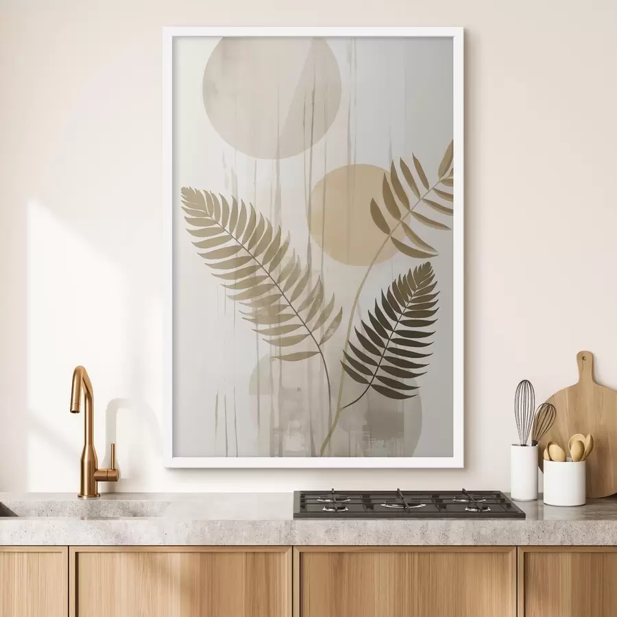 Fototapeta Abstrakcja z gałęziami i liśćmi f48662