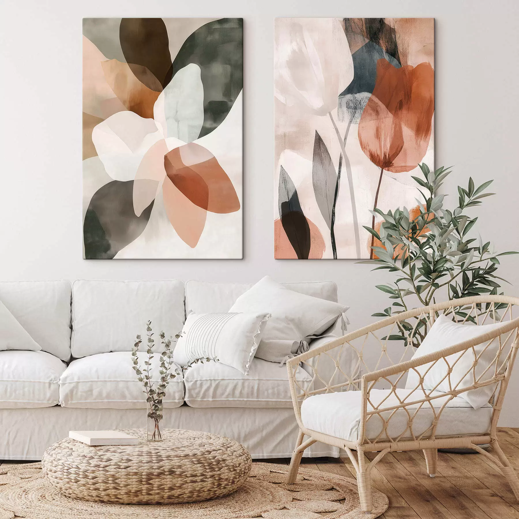 Obraz Streszczenie kwiaty m30309