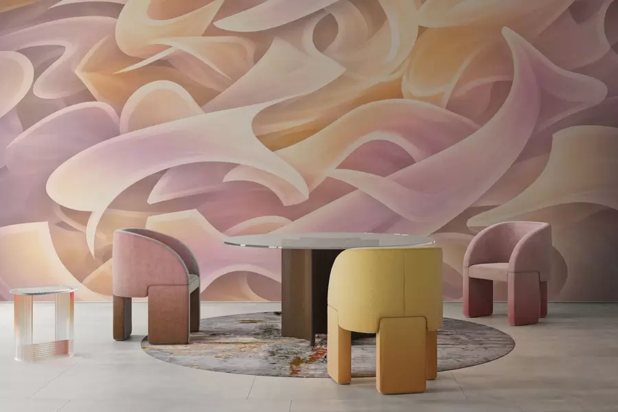 Fototapeta Splecione abstrakcyjne linie w05450