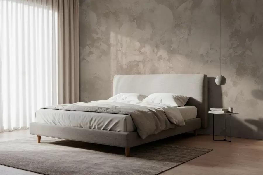 Fototapeta Abstrakcyjna tekstura pędzla w stylu minimalistycznym w odcieniach beżu w05160