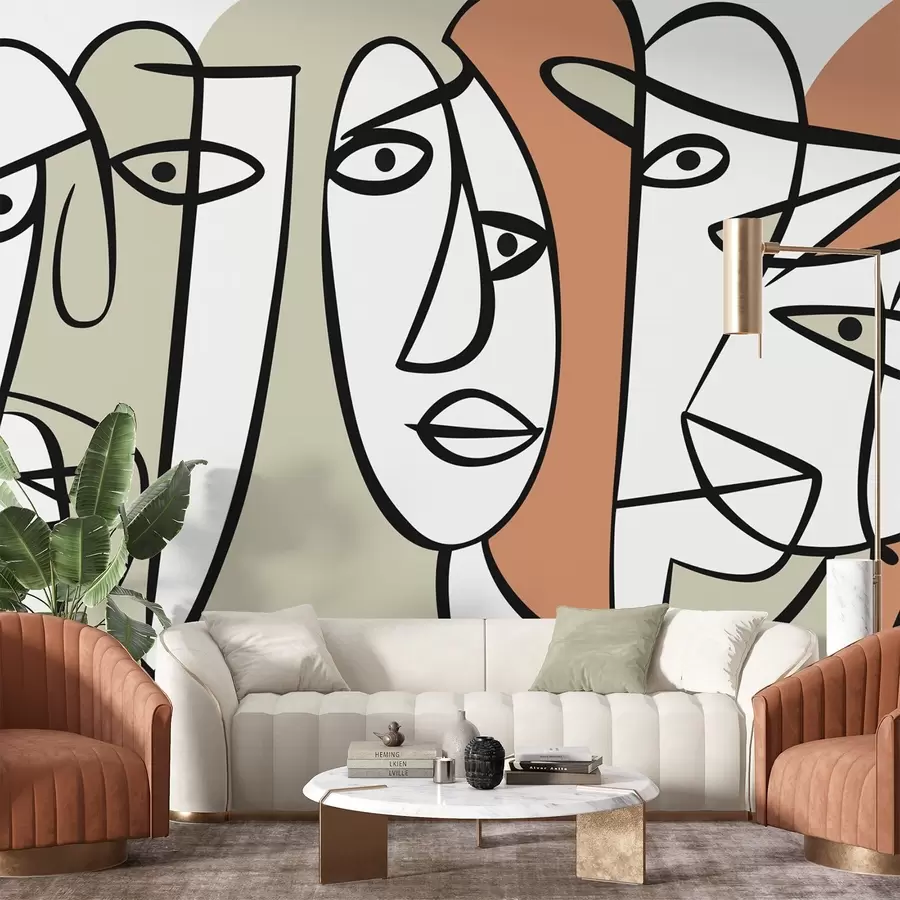 Fototapeta Abstrakcyjne twarze w05504