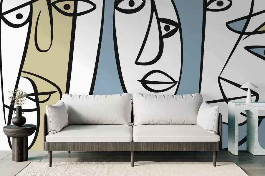 Fototapeta Abstrakcyjne twarze w05504v1