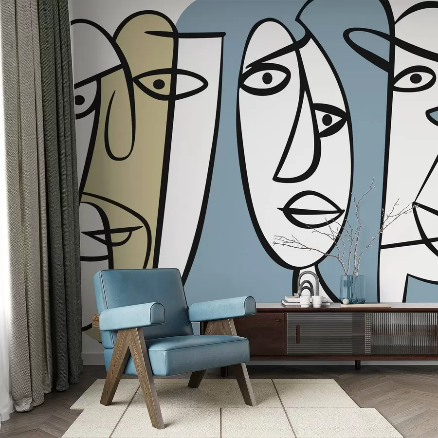 Fototapeta Abstrakcyjne twarze w05504v1