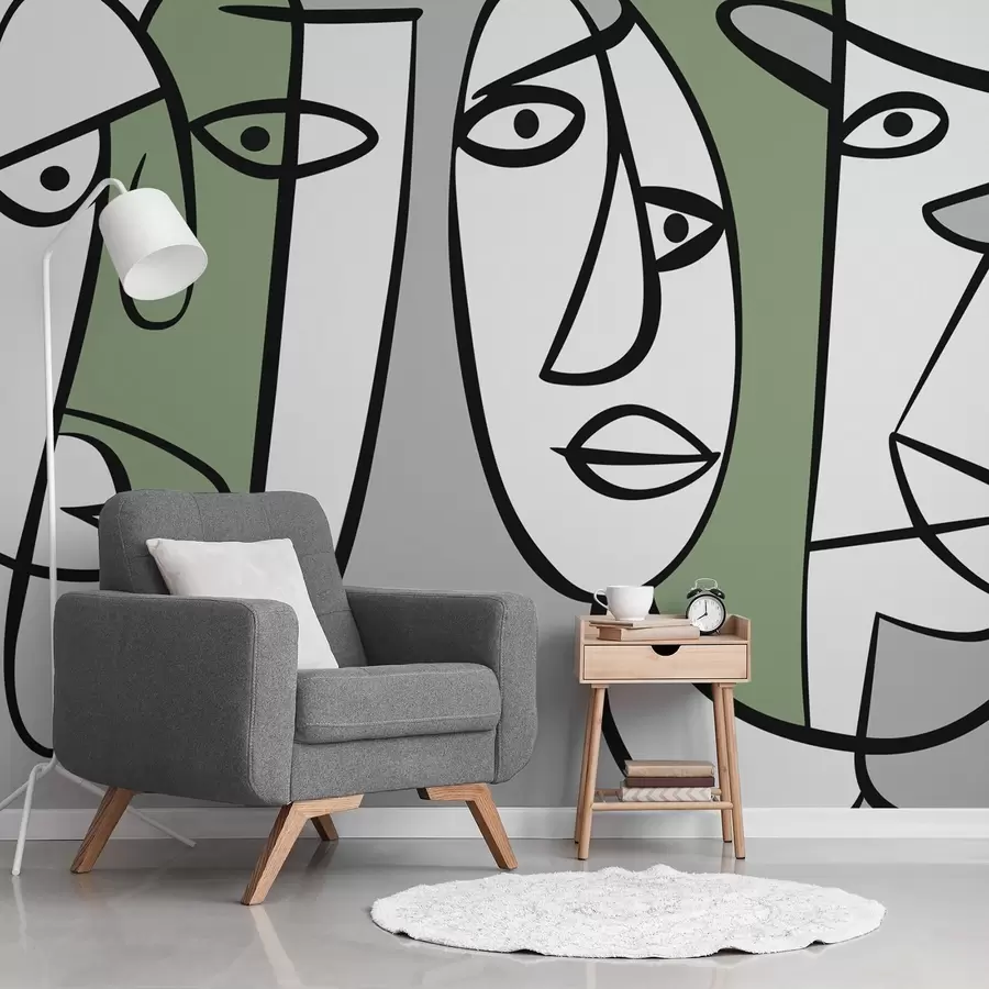 Fototapeta Abstrakcyjne twarze w05504v2