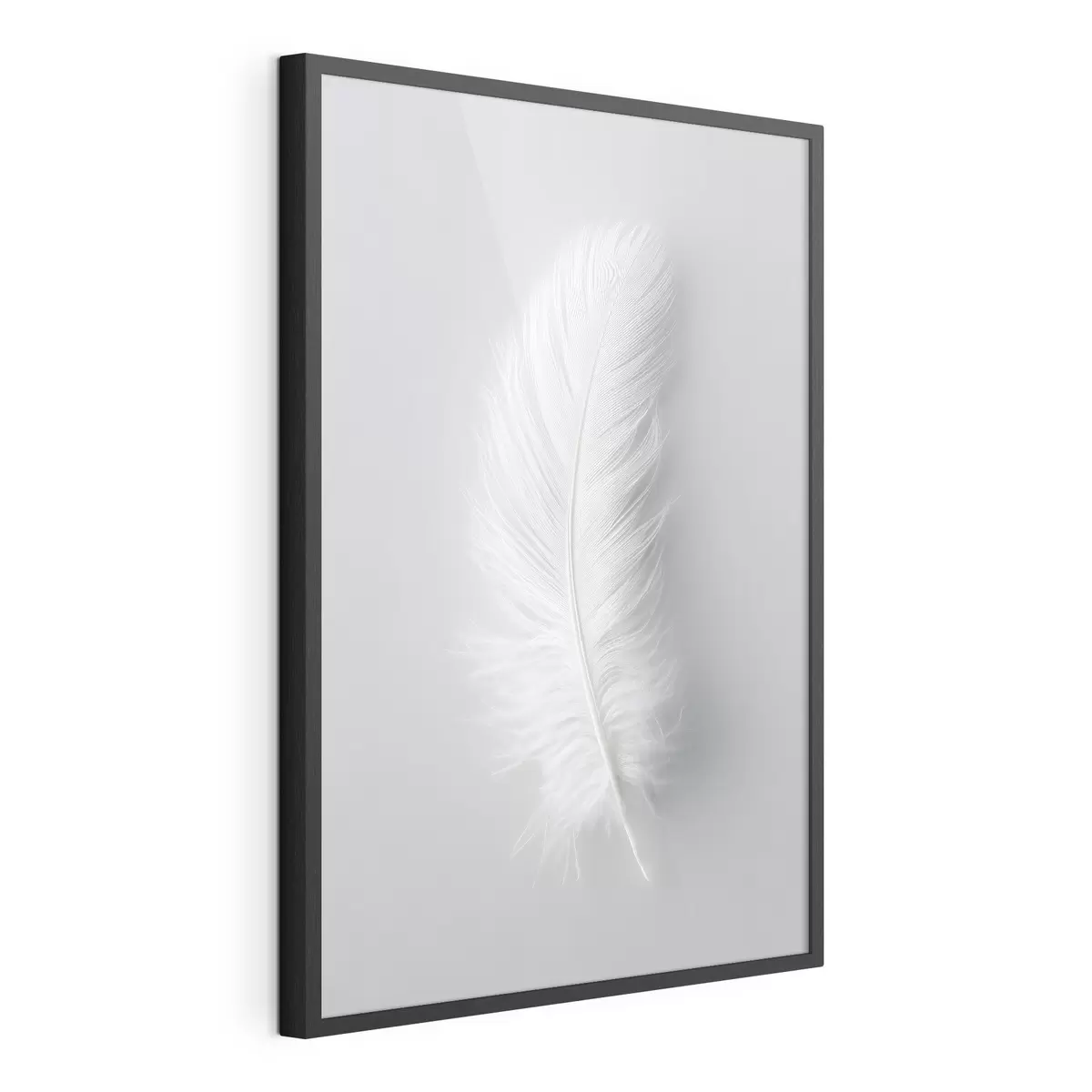 Plakat eleganckie pióro łabędzia f48782