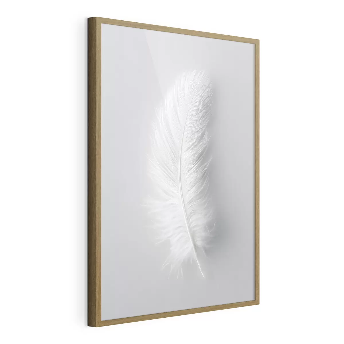 Plakat eleganckie pióro łabędzia f48782