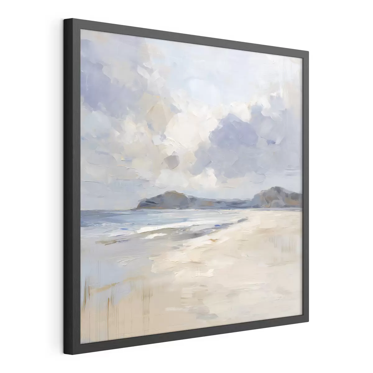 Plakat malownicza plaża i góry f48791