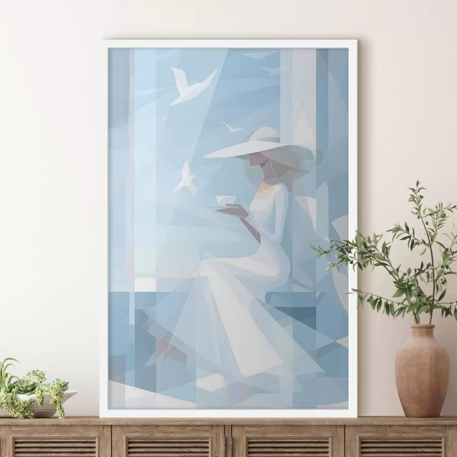 Fototapeta poranna kawa nad morzem f48792