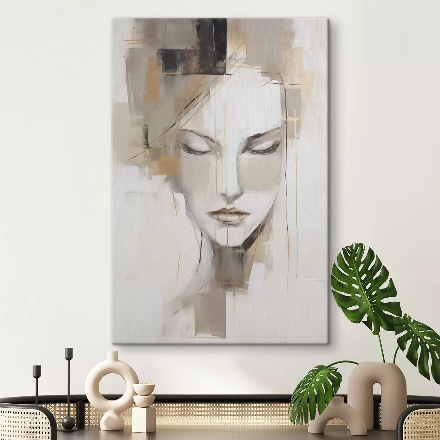 Obraz Abstrakcyjny portret kobiety s48761