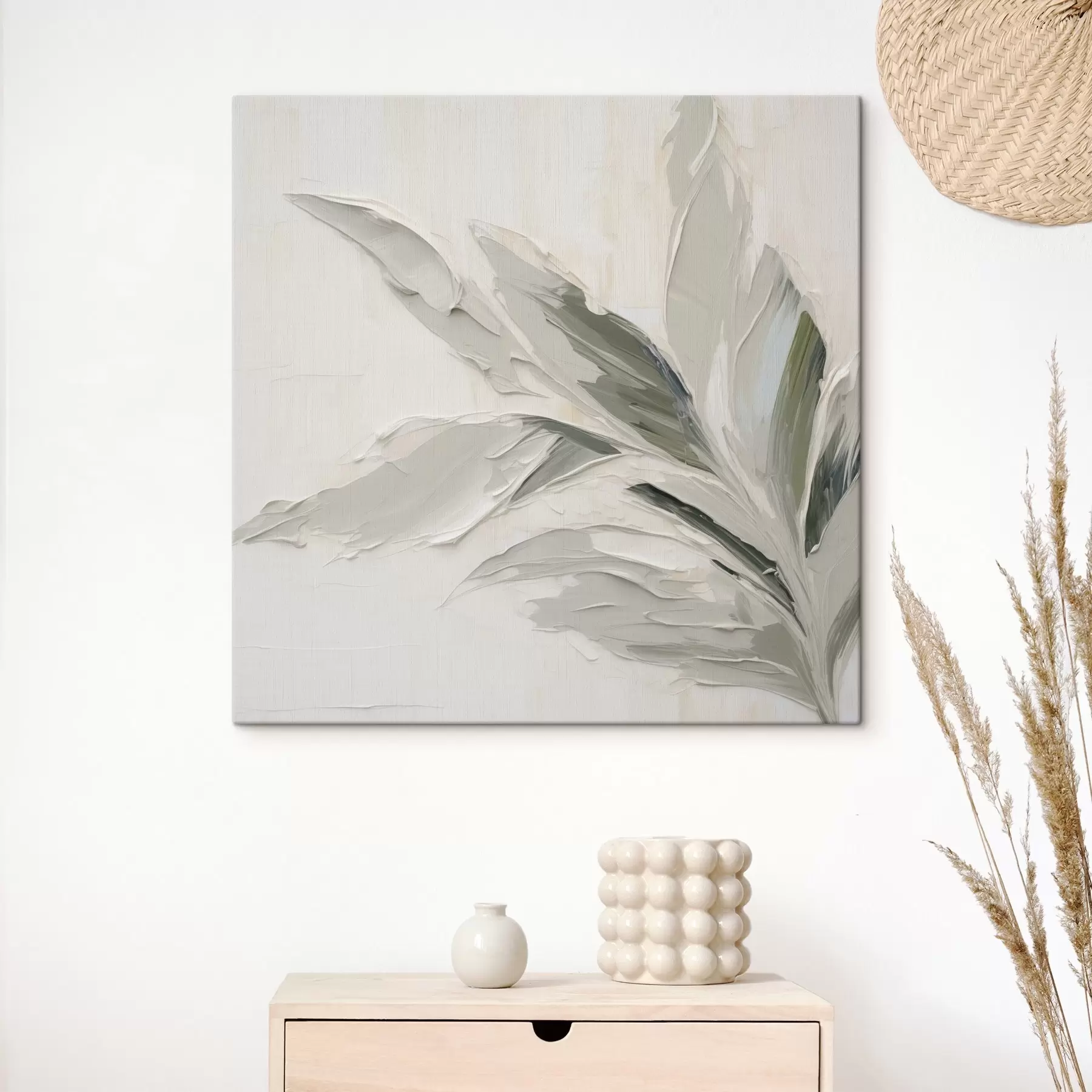 Obraz Abstrakcyjny obraz imitujący roślinność s48771