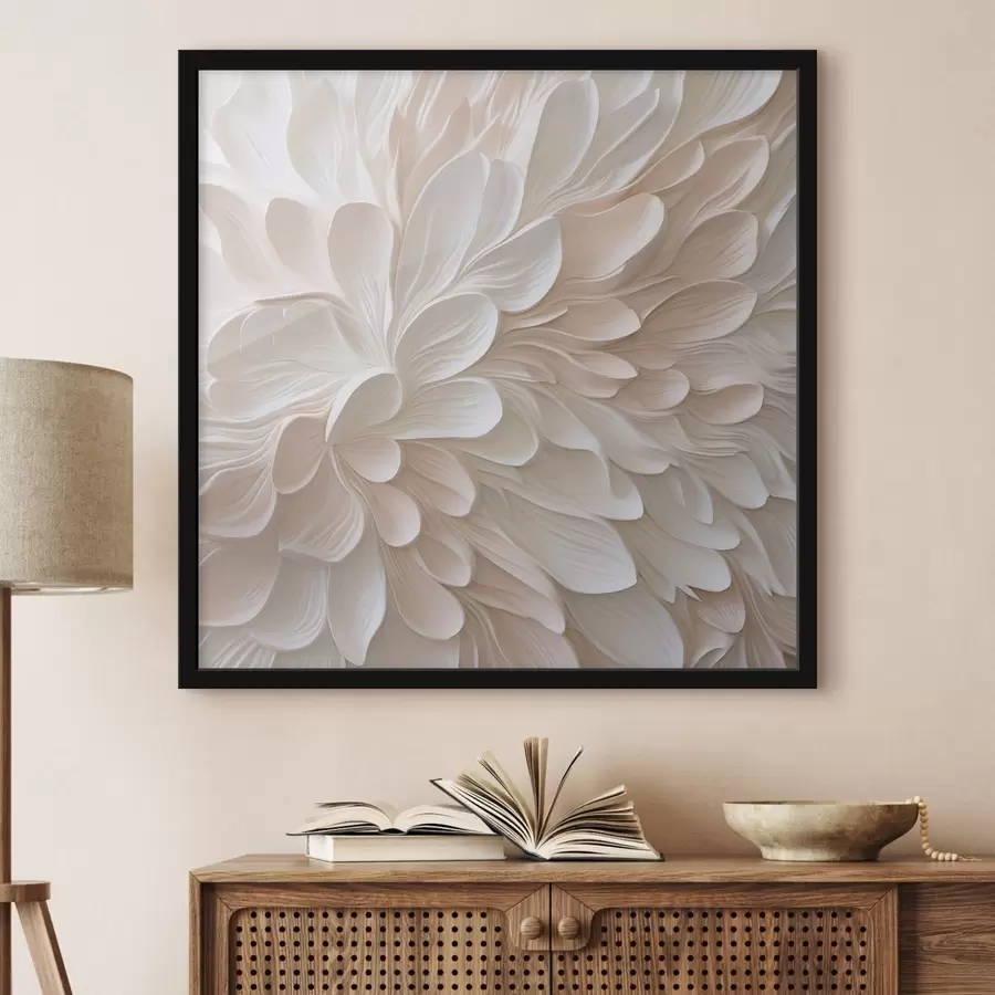 Fototapeta Abstrakcyjne płatki kwiatów w stylu malarskim f48760