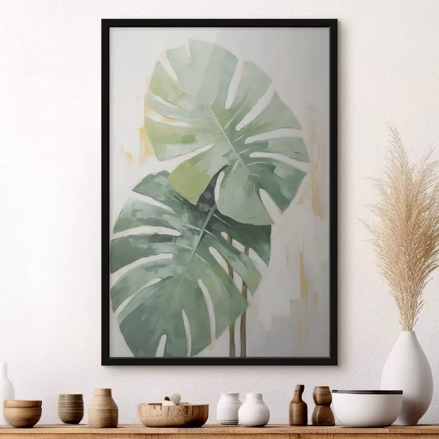 Fototapeta Obraz imitujący tropikalne liście f48763