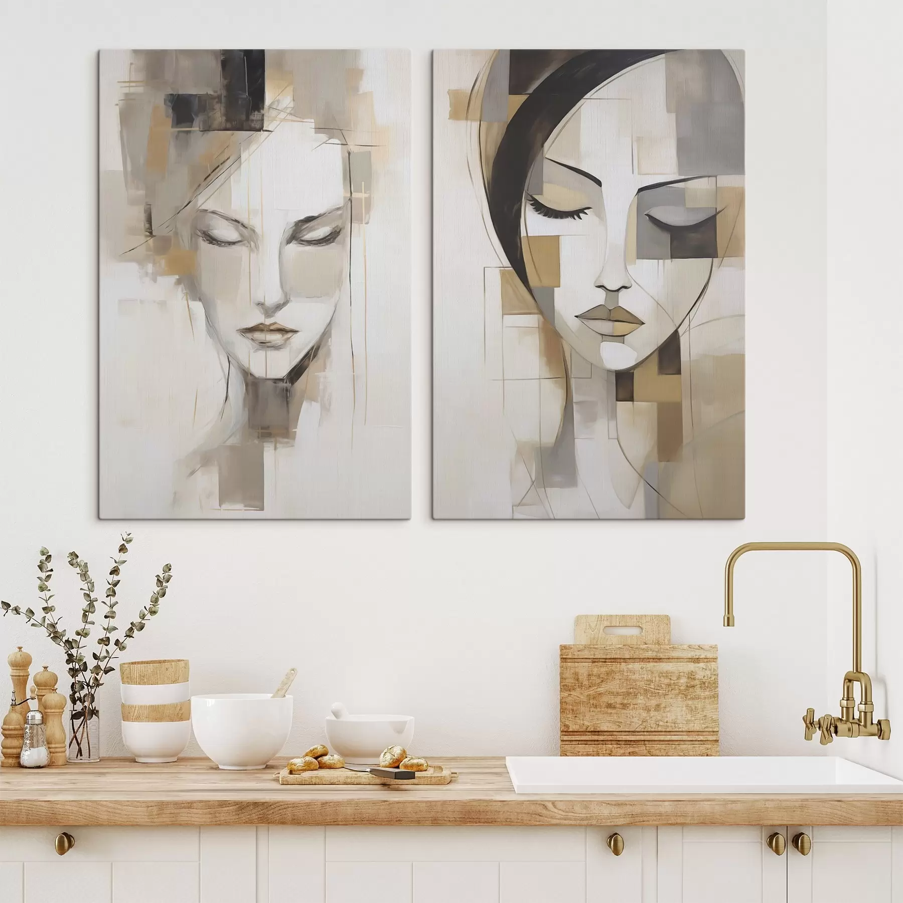 Obraz Abstrakcyjny portret kobiety m30337