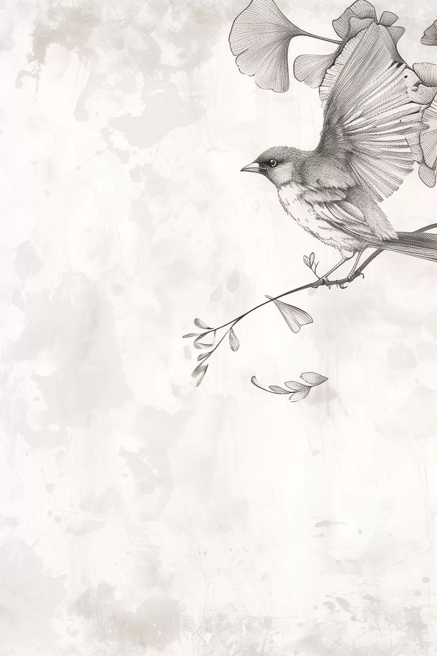 Obraz Ptak na gałęziach s48907