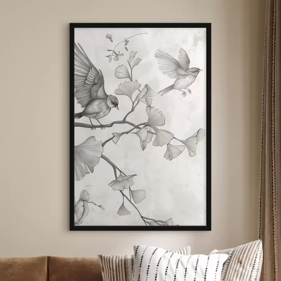 Fototapeta Ptaki na gałęziach f48906