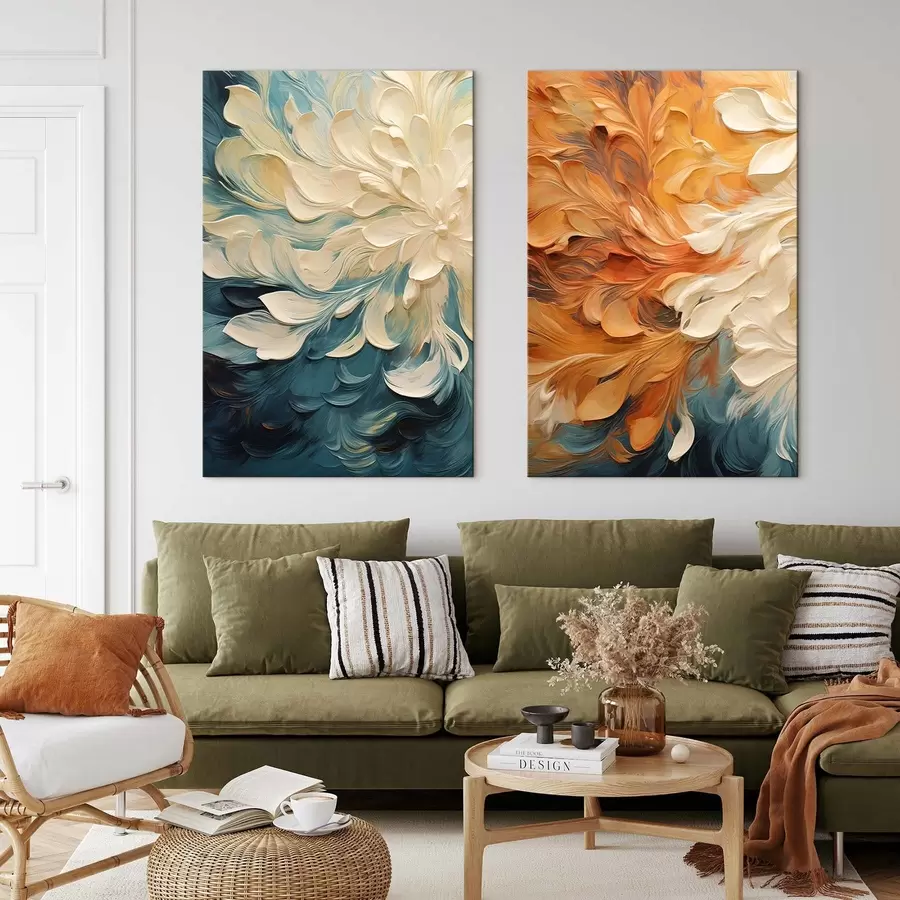 Obraz Abstrakcja, imitacja farby olejnej m30378