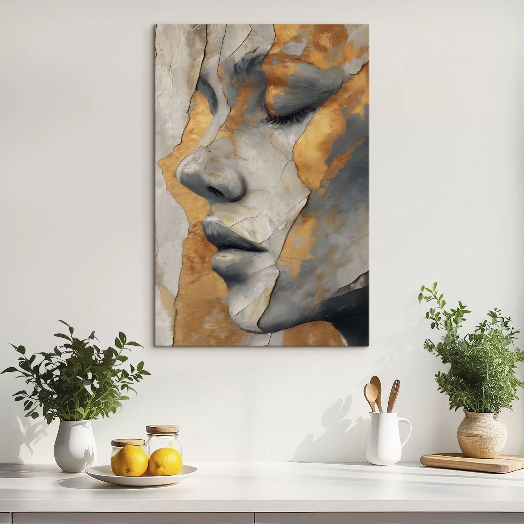 Obraz Abstrakcyjny portret twarzy s48951