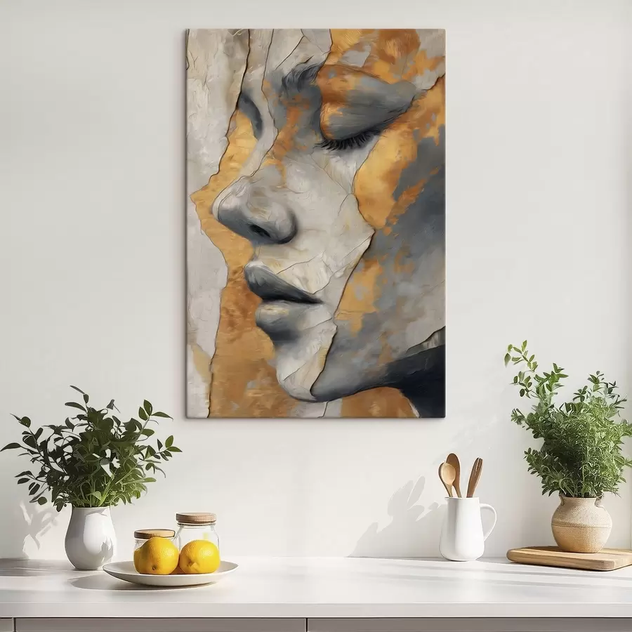 Obraz Abstrakcyjny portret twarzy s48951