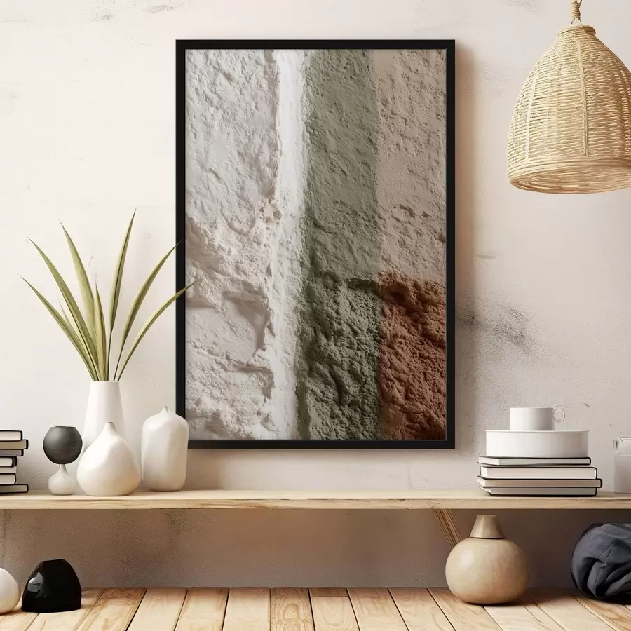 Fototapeta Minimalistyczne pionowe paski na teksturowanej powierzchni f48800