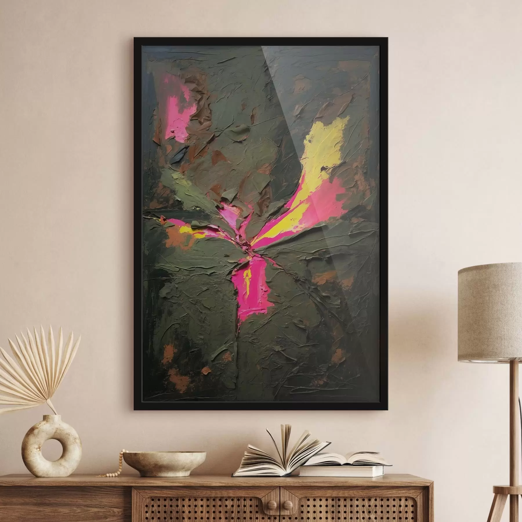 Fototapeta Kompozycja o fakturze w stylu impasto z wyrazistymi akcentami f48826