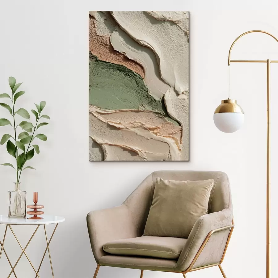 Obraz Pociągnięcia pędzla w stylu impasto w naturalnych odcieniach s48798