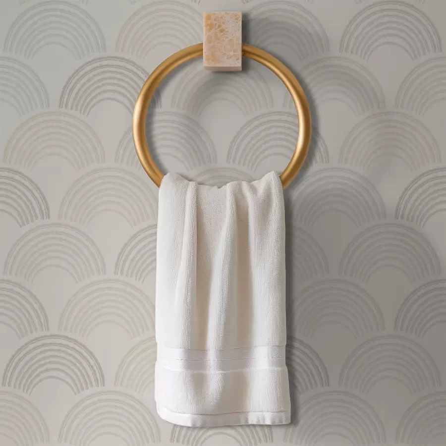 Fototapeta Jasne, neutralne łuki w powtarzającym się wzorze a01164v3