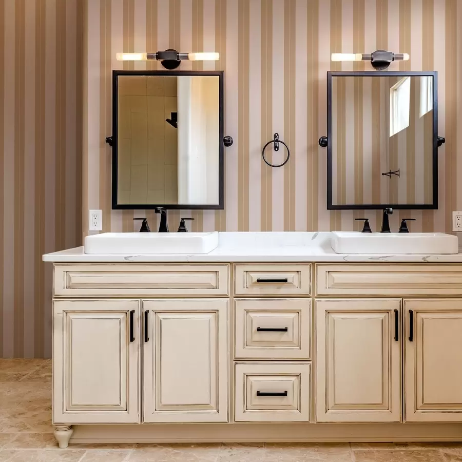 Fototapeta Beżowe i jasnobrązowe pionowe paski a01181v1