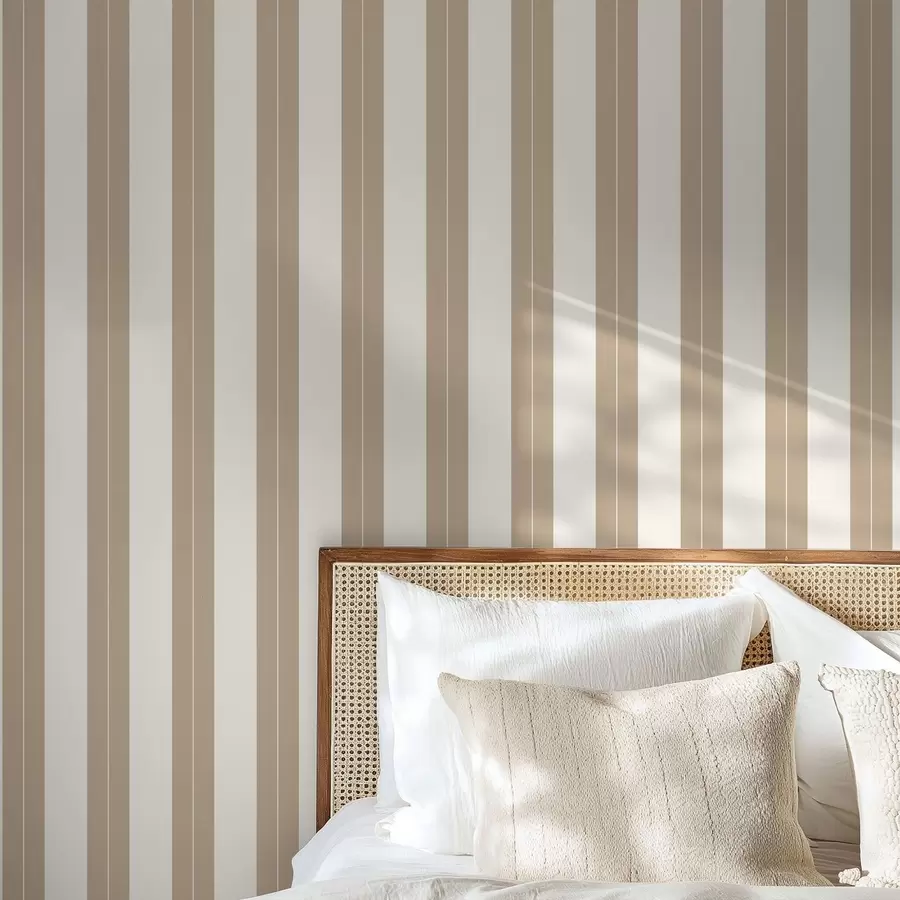 Fototapeta Beżowe pionowe paski w stylu minimalistycznym a01181v4