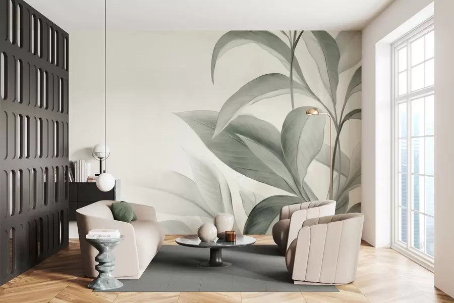 Fototapeta Liście o delikatnej fakturze w05453