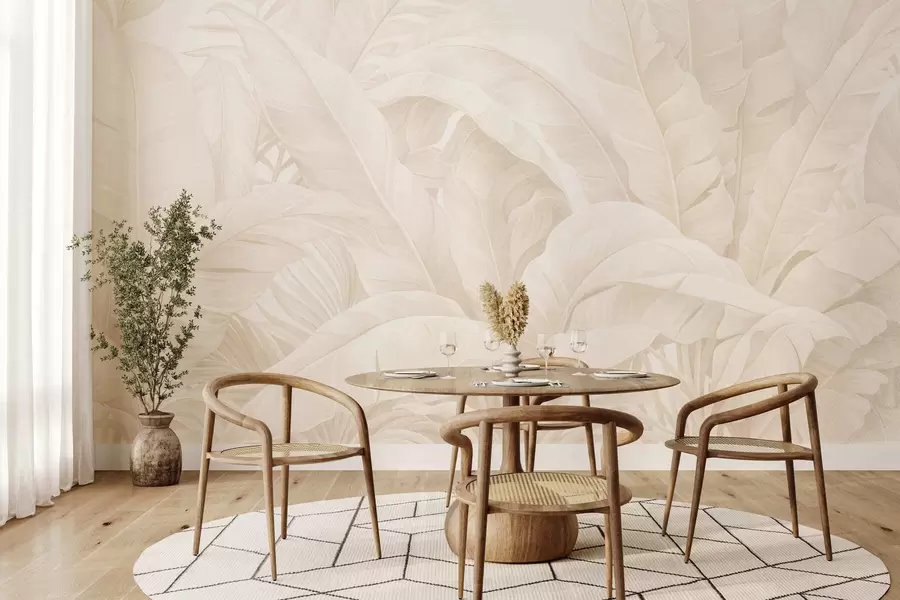 Fototapeta Retro tropikalne liście w05518