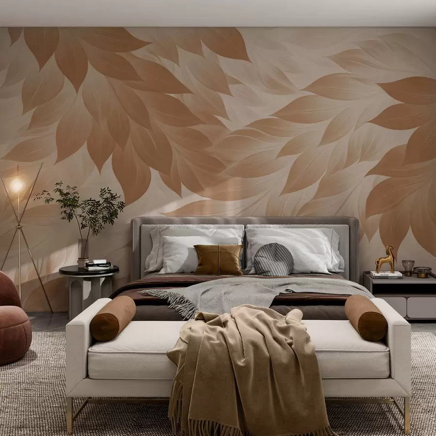 Fototapeta Wyraziste, abstrakcyjne liście w05531v1