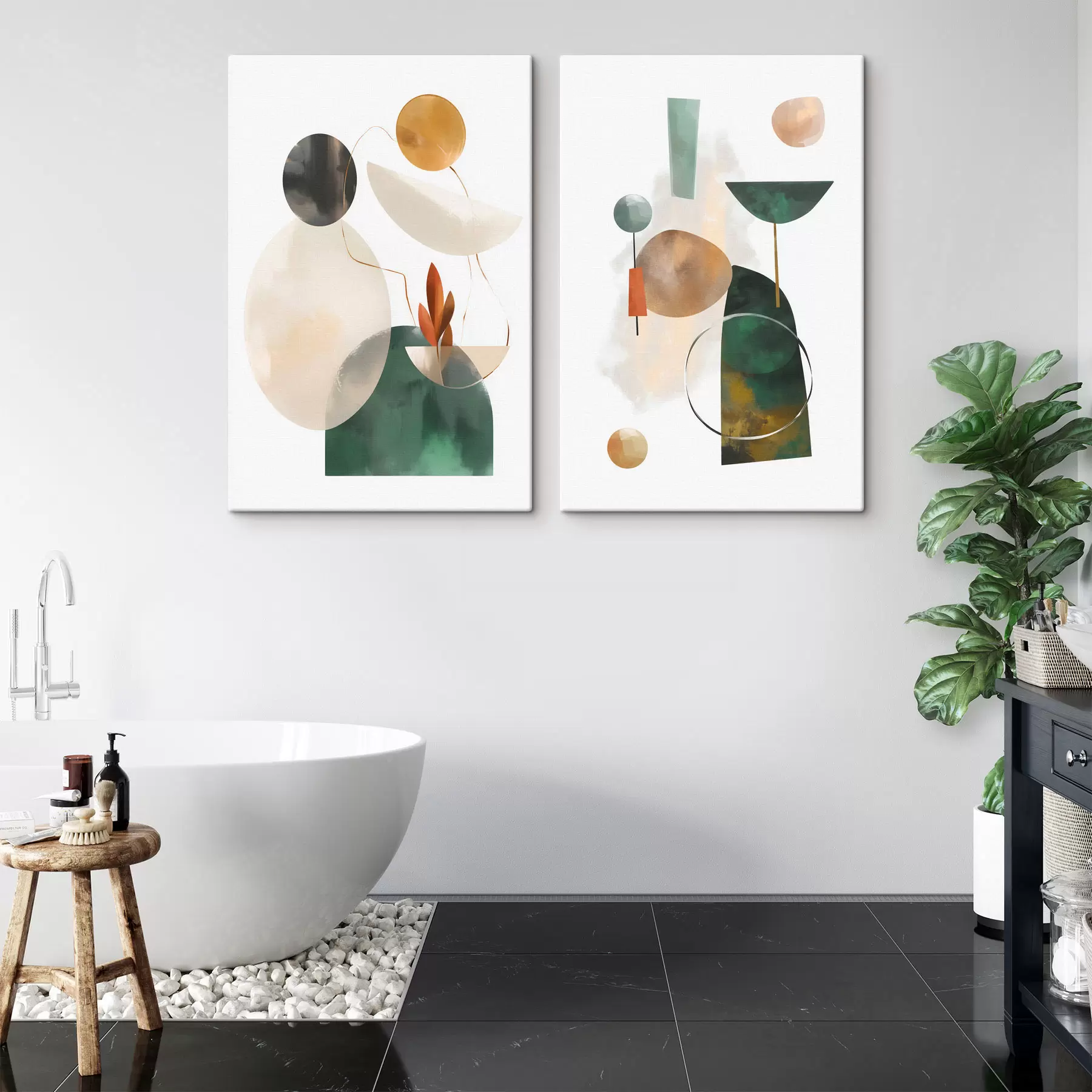 Obraz Kompozycja z geometrycznych kształtów m30393