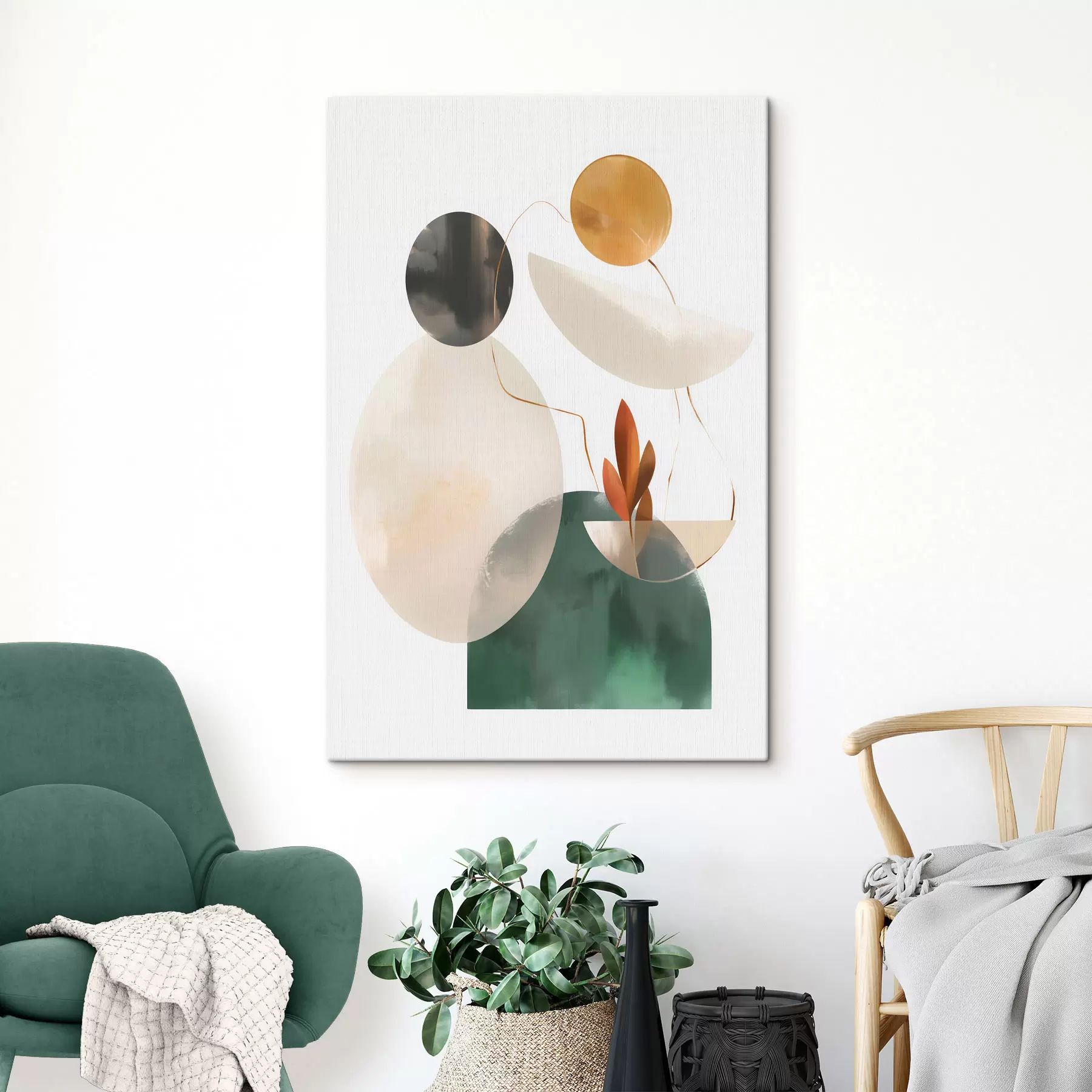 Obraz Kompozycja z geometrycznych kształtów s48963