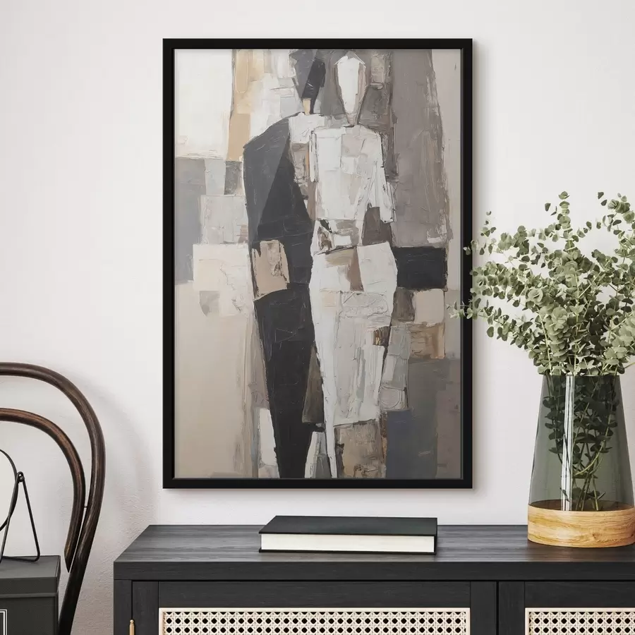 Fototapeta Abstrakcyjne sylwetki pary f48925