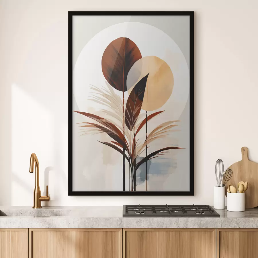 Fototapeta Abstrakcja z motywem roślinnym f48926