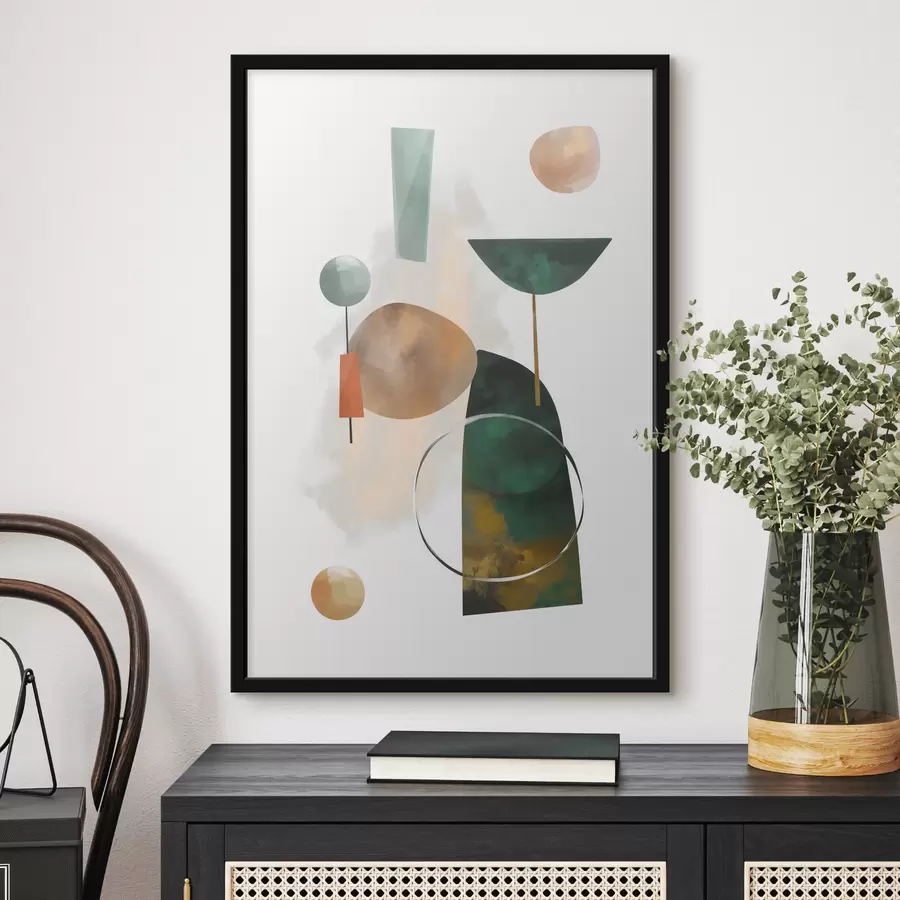 Fototapeta Kompozycja z geometrycznych kształtów f48930