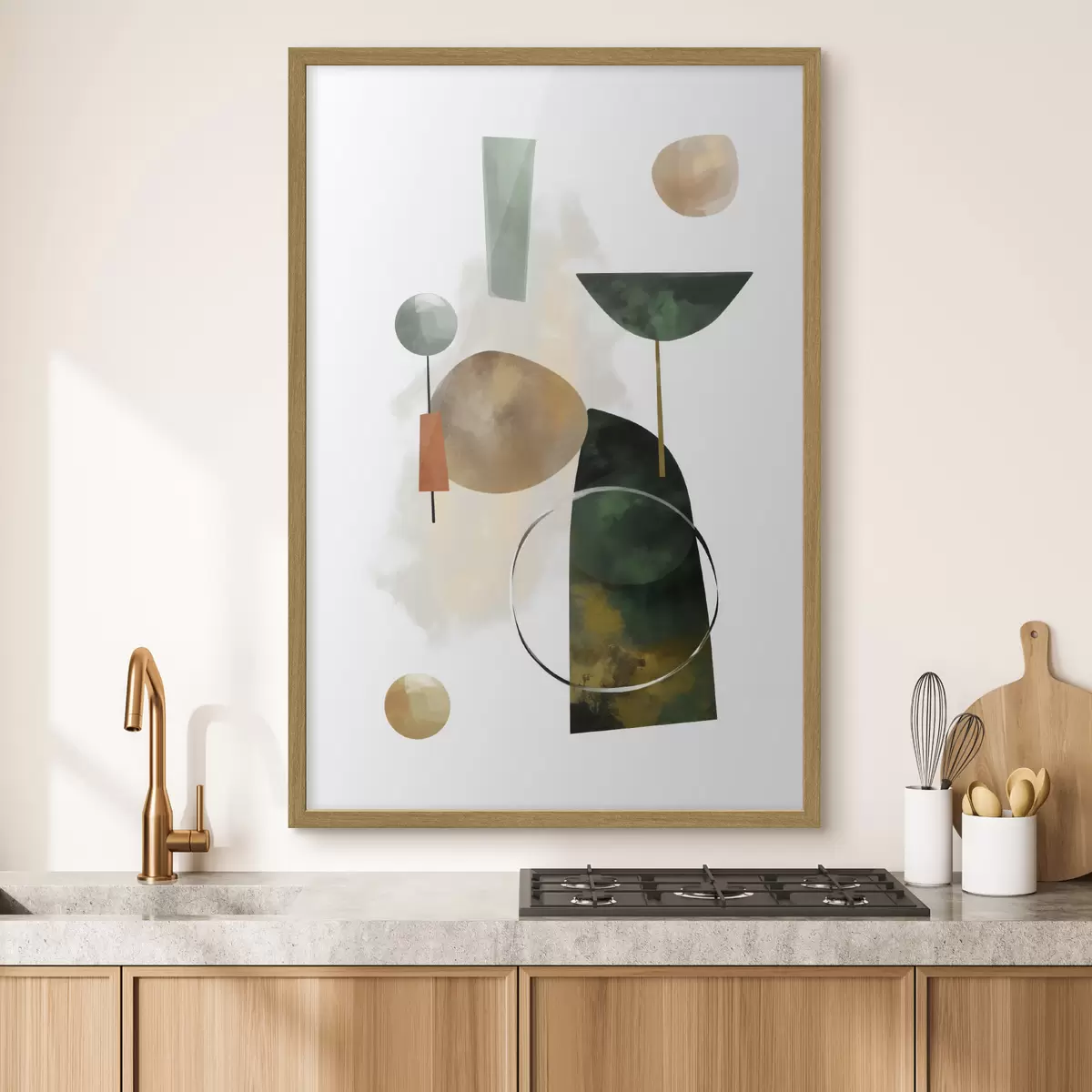 Plakat Kompozycja z geometrycznych kształtów f48930
