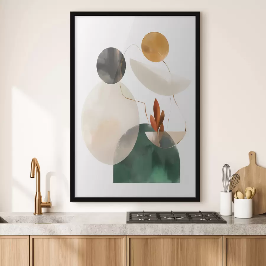 Fototapeta Kompozycja z geometrycznych kształtów f48963