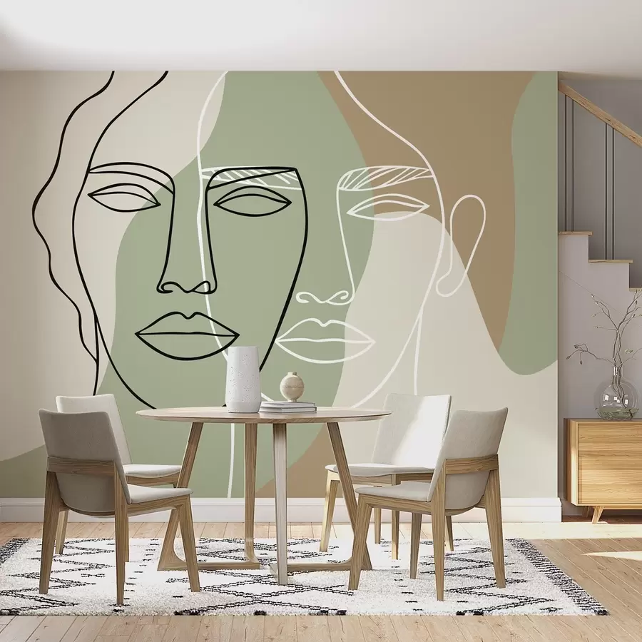 Fototapeta Abstrakcyjne twarze w05550