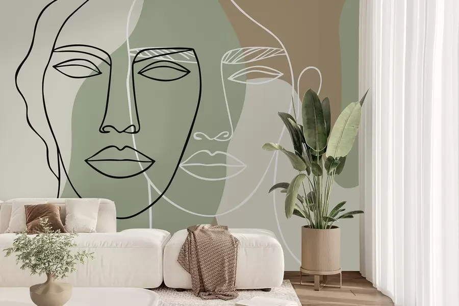 Fototapeta Abstrakcyjne twarze w05550