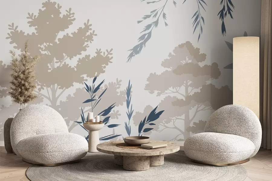 Fototapeta Drzewa i trawy w05551