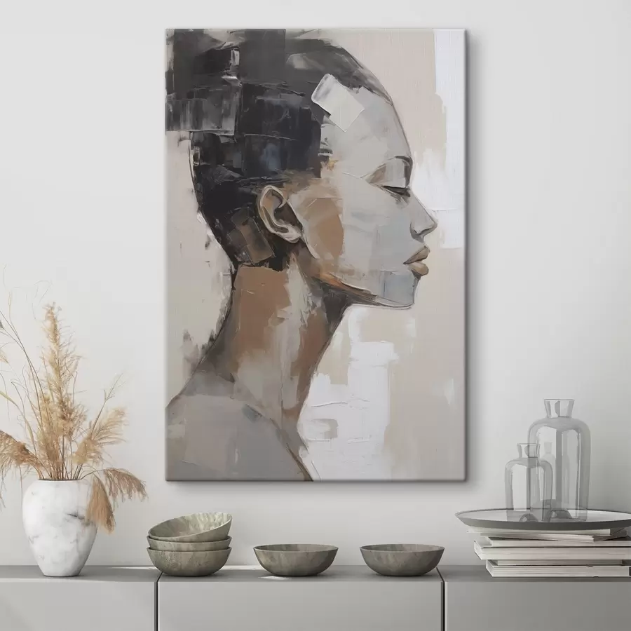 Obraz Portret kobiety w stylu malarskim s48975