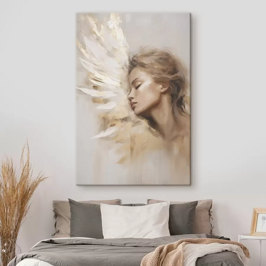 Obraz Portret dziewczyny ze skrzydłem anioła s48979