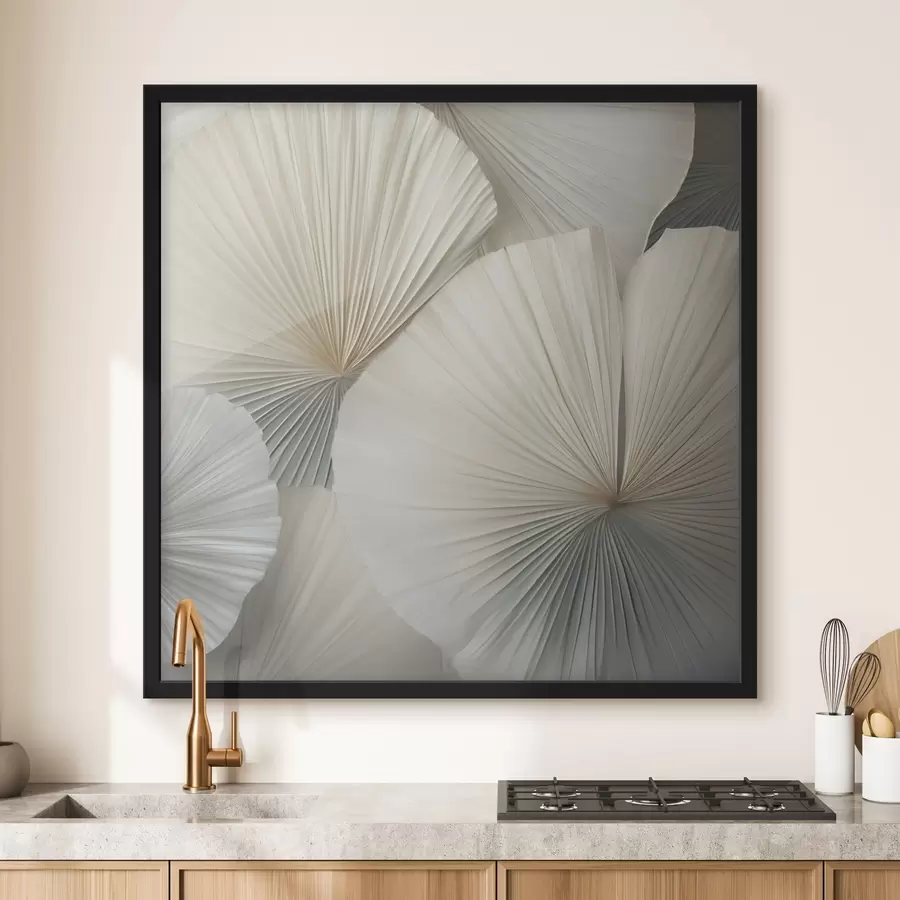 Fototapeta Jasne liście palmy w kształcie wachlarza f48978